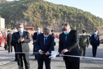امامعلی رحمان، رئیس جمهوری تاجیکستان بزرگراه چلدختران-خاولینگ را افتتاح کردند