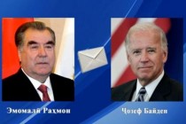 پیام تبریک امامعلی رحمان، رئیس جمهور جمهوری تاجیکستان به جو بایدن، رئیس جمهور تازه انتخاب ایالات متحده آمریکا