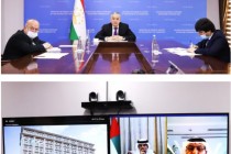 وزیر امور خارجه تاجیکستان با وزیر انرژی و زیرساخت های امارات متحده عربی ملاقات مجازی برگزار کرد