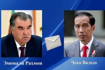 نامه تسلیت امامعلی رحمان، رئیس جمهور جمهوری تاجیکستان به جوکو ویدودو، رئیس جمهوری اندونزی