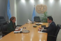 نماینده دائم تاجیکستان در سازمان ملل متحد با معاون اول دبیرکل سازمان ملل متحد دیدار کرد