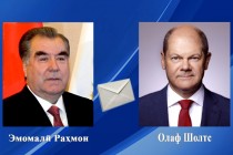 امامعلی رحمان، رئیس جمهور جمهوری تاجیکستان به اولاف شولتس، صدراعظم آلمان نامه تبریک ارسال کردند