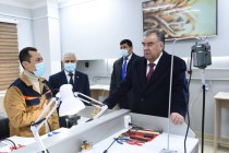امامعلی رحمان، رئیس جمهور جمهوری تاجیکستان کارخانه جواهرات “زر سغد” را در بوستان راه اندازی کردند