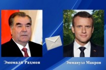 امامعلی رحمان، رئیس جمهور جمهوری تاجیکستان به امانوئل مکرون، رئیس جمهور فرانسه پیام تبریک ارسال کردند