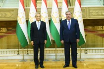 امامعلی رحمان، رئیس جمهور جمهوری تاجیکستان با ژانگ مینگ، دبیرکل سازمان همکاری شانگهای دیدار و گفتگو کردند