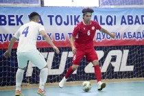 فوتسال. اولین دیدار تیم های ملی تاجیکستان و ازبکستان با تساوی به پایان رسید