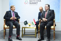 امامعلی رحمان، رئیس جمهور جمهوری تاجیکستان با شهباز شریف، نخست وزیر جمهوری اسلامی پاکستان دیدار و گفتگو کردند