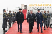 آغاز سفر کاری امامعلی رحمان، رئیس جمهور جمهوری تاجیکستان به جمهوری قزاقستان