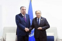 امامعلی رحمان، رئیس جمهور جمهوری تاجیکستان با آنتونیو گوترش، دبیرکل سازمان ملل متحد دیدار و گفتگو کردند