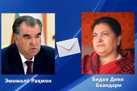 امامعلی رحمان، رئیس جمهور جمهوری تاجیکستان به بیدیا دوی بانداری، رئیس جمهور جمهوری نپال پیام تسلیت ارسال کردند