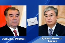 تبادل پیام های تبریک امامعلی رحمان، رئیس جمهور جمهوری تاجیکستان و قاسم جومارت توکایف، رئیس جمهور جمهوری قزاقستان