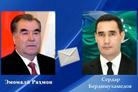 تبادل پیام های تبریک امامعلی رحمان، رئیس جمهور جمهوری تاجیکستان و سردار بردی محمداف، رئیس جمهور جمهوری ترکمنستان