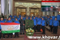 امدادگران تاجیک از ترکیه به وطن بازگشتند
