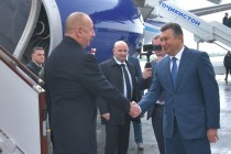 الهام علی اف، رئیس جمهور جمهوری آذربایجان با سفر دولتی به جمهوری تاجیکستان آمد