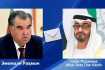 امامعلی رحمان، رئیس جمهور جمهوری تاجیکستان به شیخ محمد بن زاید آل نهیان، رئیس جمهور امارات متحده عربی پیام تسلیت ارسال کردند
