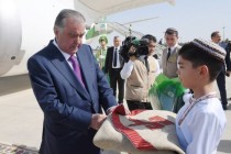 آغاز سفر کاری امامعلی رحمان، رئیس جمهور جمهوری تاجیکستان به ترکمنستان