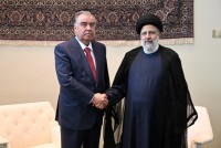 امامعلی رحمان، رئیس جمهور جمهوری تاجیکستان با سید ابراهیم رئیسی، رئیس جمهور جمهوری اسلامی ایران دیدار و گفتگو کردند
