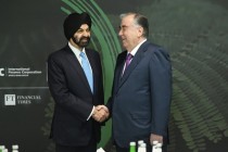 امامعلی رحمان، رئیس جمهور کشورمان با آجای بانگا، رئیس گروه بانک جهانی دیدار و گفتگو کردند