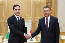 قاهر رسول زاده، نخست وزیر جمهوری تاجیکستان با سردار بردی محمداف، رئیس جمهور ترکمنستان دیدار و گفتگو کرد