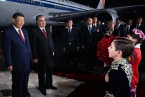آغاز سفر دولتی شی جین پینگ، رئیس جمهور جمهوری خلق چین به تاجیکستان