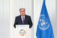 امامعلی رحمان، رئیس جمهور جمهوری تاجیکستان در کنفرانس اقیانوس سازمان ملل متحد شرکت کردند