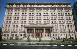 DUSHANBE, TAJIKISTAN - AUGUST 10, 2018: The offices of the Foreign Ministry of Tajikistan. Yegor Aleyev/TASS

“аджикистан. ƒушанбе. «дание ћинистерства иностранных дел –еспублики “аджикистан. ≈гор јлеев/“ј——