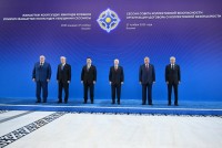 امامعلی رحمان، رئیس جمهور جمهوری تاجیکستان در نشست شورای امنیت جمعی سازمان پیمان امنیت جمعی شرکت کردند