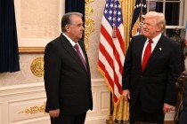 امامعلی رحمان، رئیس جمهور تاجیکستان با دونالد ترامپ، رئیس جمهور ایالات متحده آمریکا دیدار و گفتگو کردند