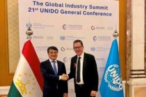 وزیر صنایع و فناوری‌های نوین تاجیکستان با مدیرکل UNIDO در ریاض دیدار و گفتگو کرد