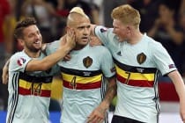 Сборная Бельгии по футболу разгромила команду Венгрии в 1/8 финала чемпионата Европы