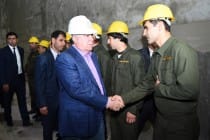 Посещение Президентом страны местности строительства Рогунской гидроэлектростанции