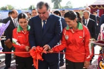 Открытие большого спортивного комплекса в Дангаринском районе