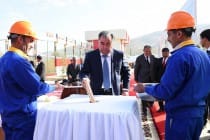 Президент страны дал старт строительству школы на 450 ученических мест в джамоате Сагирдашт