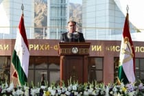 Выступление Лидера нации на шествии жителей Согдийской области по случаю 25-й годовщины Государственной независимости Республики Таджикистан