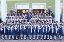 Президент страны в Восейском районе открыл среднее общеобразовательное учреждение №51