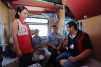 Красный Полумесяц Таджикистана провел акцию «Поезд гуманности»