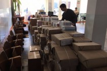 Гимназия района Рудаки получила более 7,5 тысяч учебников от «Русской гуманитарной миссии»