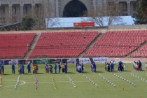 В Душанбе прошел фестиваль массового футбола для детей