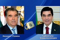 Телефонный разговор Лидера нации Эмомали Рахмона с Президентом Туркменистана Гурбангулы Бердымухамедовым