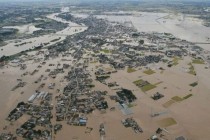 В японской префектуре Акита рекордные ливни затопили почти 500 домов