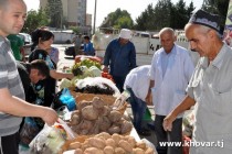 На рынках Душанбе в честь Иди Курбон организована ярмарка по продаже сельхозпродукции