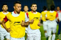 Сборная Таджикистана по футболу готовится к матчу с Непалом в Душанбе