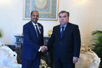 Встреча Лидера нации Эмомали Рахмона с Министром иностранных дел Республики Джибути Махмудом Али Юсуфом