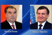 Президент Узбекистана Шавкат Мирзиёев поздравил Лидера нации Эмомали Рахмона и народ Таджикистана
