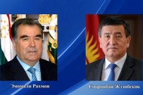 Поздравительная телеграмма Президента Таджикистана Эмомали Рахмона избранному Президенту Кыргызской Республики Сооронбаю Жээнбекову