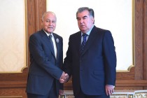 Встреча Лидера нации Эмомали Рахмона с Генеральным Секретарём Лиги арабских стран Ахмадом Абулгайтом