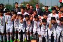 Команда РШВСМ «Фароз» стала чемпионом Таджикистана по футболу среди детей