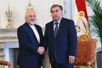 Встреча Лидера нации Эмомали Рахмона с министром иностранных дел Ирана Мухаммадом Джавадом Зарифом
