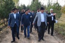 Ознакомление Лидера нации Эмомали Рахмона с деятельностью Государственного учреждения «Национальный парк Таджикистана»