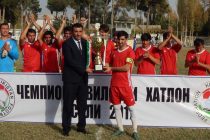 ФУТБОЛ: команда «Дусти» стала победителем второй лиги в Хатлонской зоне